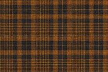 Old Ragged Grungy Seamless Checkered Texture Of Classic Coat Tweed Brown Black Fabric With Thin And Thick Stripes For Gingham, Plaid, Tablecloths, Shirts, Tartan, Clothes, Dresses, Bedding, Blankets