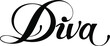 Diva - custom calligraphy text