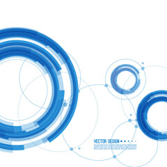 Abstract background with overlapping circles