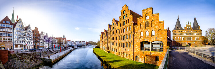 Wall Mural - old town of lubeck in germany