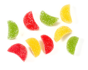 Sticker - jelly candies isolated on white backrgound