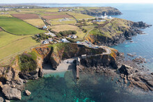 Aerial Photograph Of The Lizard, Cornwall, England.