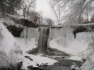 Canvas Print - Minnehaha Creek in Winter