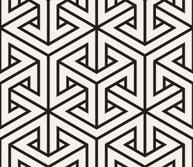 Wall Mural - vector seamless pattern. modern stylish abstract texture. repeating geometric tiles