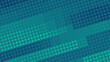 Blue green tech dotted pattern. Vector techno background