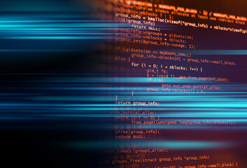 programming code abstract technology background of software developer and computer script 3d illustr