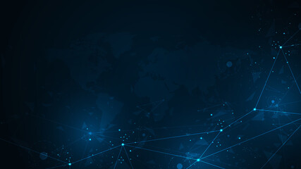 A network of sophisticated digital connections.