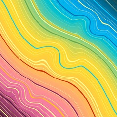 Wall Mural - Abstract geometry background. Gradient painted curved lines