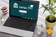 Fafsa concept on a laptop