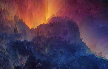 Wall Mural - Background of hand drawn Abstract explosion advertisement