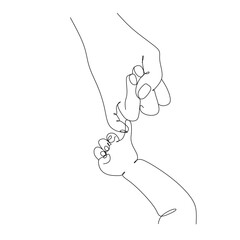 pregnant woman one line drawing on white isolated background. vector illustration