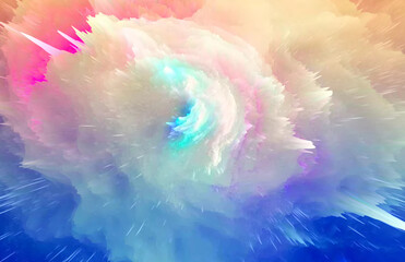 Wall Mural - Abstract explosion advertising background