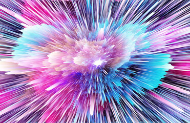 Wall Mural - Abstract explosion advertising background