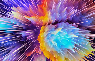 Wall Mural - Abstract explosion advertising background