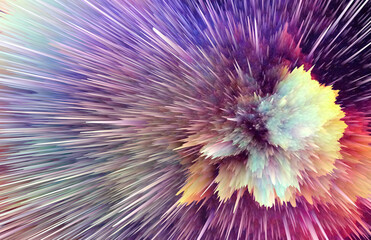 Wall Mural - Abstract explosion advertising background
