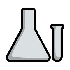 Sticker - Icon Of Chemical Bulbs