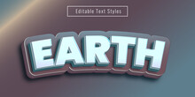 Editable Text Effect Earth