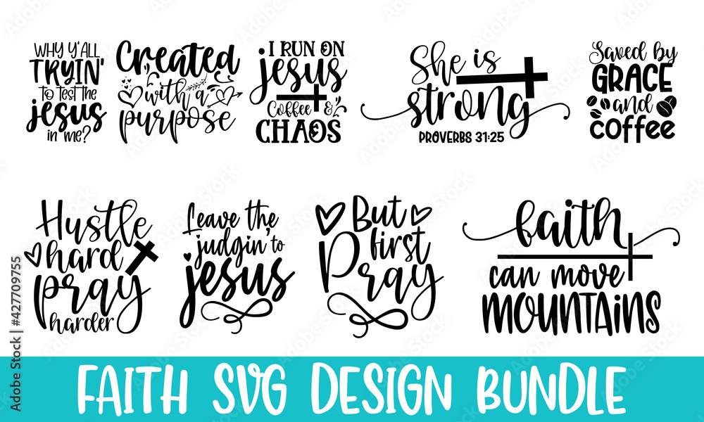 Download Bible Verse Hand Drawn Lettering Phrase Isolated On White Background Religious Quote Calligraphy Graphic Design Typography Element Hand Written Vector Sign Svg Wall Mural Sukumarbd4