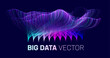 Big data analysis sort background. Futuristic big data analytics science. Analysis system sort technology background