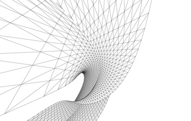 Wall Mural - abstract architectural drawing 3d view