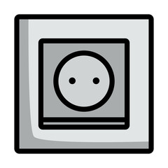 Canvas Print - Europe Electrical Socket Icon