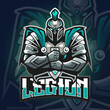Spartan Legion Warrior Logo Mascot Vector Illustration
