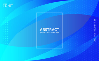 Wall Mural - abstract blue gradient banner background