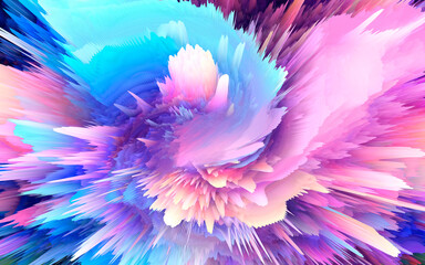 Wall Mural - Abstract and cool background of the universe explosion