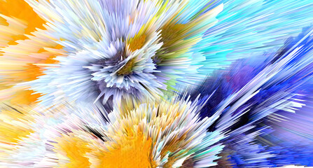 Wall Mural - Abstract and cool background of the universe explosion