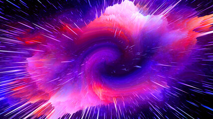 Wall Mural - Abstract and cool background of the universe explosion