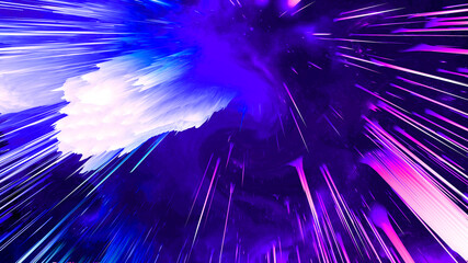 Wall Mural - Abstract and cool background of the universe explosion