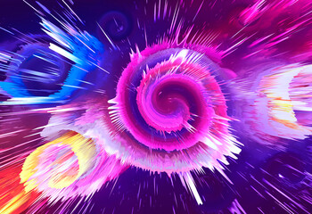 Wall Mural - Abstract and cool background of the universe explosion