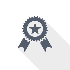 Aufkleber - Award vector icon, flat design illustration in eps 10