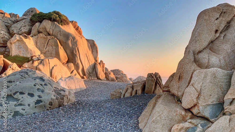 Rock Formations At Sunset - obrazy, fototapety, plakaty 