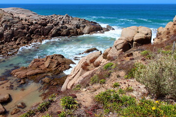 Wall Mural - rocks and sea in Port Elliot, South Australia