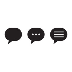 Sticker - Speech bubbles icon flat icon. Single high quality outline symbol of info for web design or mobile app