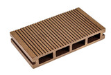 Fototapeta Tęcza - Piece of wpc material - ideal for flooring and decking of terraces