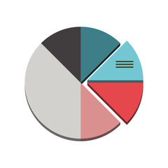 Wall Mural - pie chart report