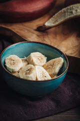 Wall Mural - Fresh raw red bananas from South America