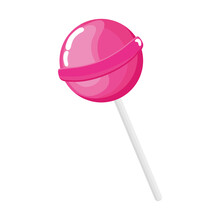 Fucsia Lollipop Candy