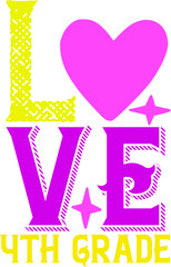 Poster - Love 4th Grade