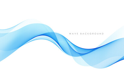 Vector abstract colorful flowing wave lines isolated on white background. Design element for technology, science, modern concept.