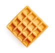 © Tatyana Sidyukova - Waffle isolated on white background. Top view of waffle.