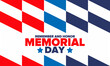 © scoutori - Memorial Day in United States. Remember and Honor. Federal holiday for remember and honor persons who have died while serving in the United States Armed Forces. Celebrated in May. Vector poster