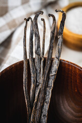 Poster - Vanilla pods. Sticks of vanilla.