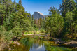 Beautiful mountainous landscape in Yosemite National Park, Yosemite Valley, USA