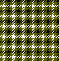 Seamless houndstooth pattern. Crowbar print illustration. 