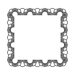 Sticker - decorative chinese frame