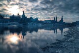Fototapeta Londyn - Dresden Skyline mit blick von der Elbe