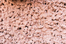 Stone Texture Spraying Porosity Pink Background Pattern Surface